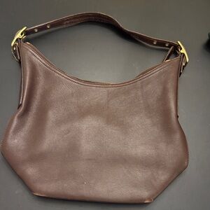 Coach Dark Brown Leather Hobo Bag vintage